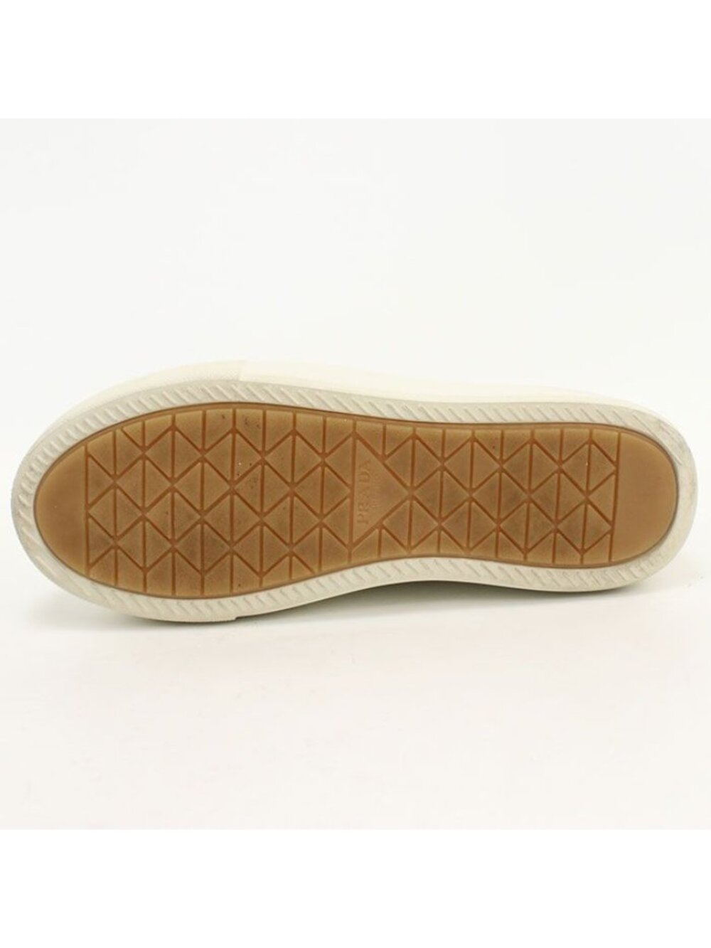 Prada Low Cut Triangle Logo Sneakers Cotton - Picture 3 of 9